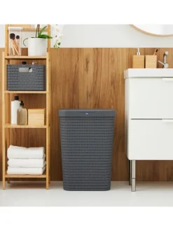 Country Set 2tlg. bestehend aus Korb 40l und Sammler 55l mit Deckel in Anthrazit