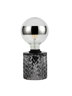 Crystal Smoke Tischleuchte max20W E27 Rauchglas