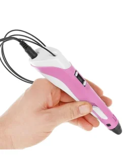 3D Drucker Stift Set Rosa für Kinder Erwachsene mit 3 Farben 1.75mm