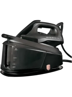 Dampfbügelstation in Schwarz/ Roségold