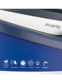 Dampfbügelstation V7 Blau und Weiß