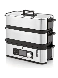 Dampfgarer "KüchenMinis" in Silber/ Schwarz