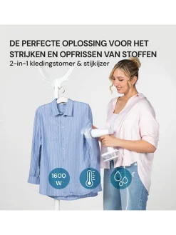 Dampfglätter ''Vitapur'' in Weiß - (B)12,5 x (H)25,5 x (T)10,5 cm