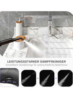 Dampfreiniger 2000W in Lila