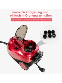 Dampfreiniger 2000W in Rot