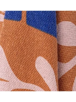 Decke ATLE Braun Blau 160x130 cm