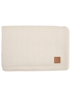 Decke "Quilly" in Creme - (L)100 x (B)75 cm