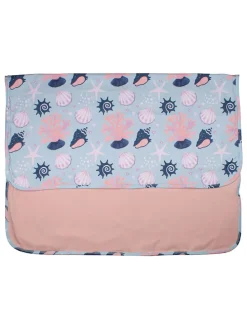 Decke "Shells Pearls" in Blau