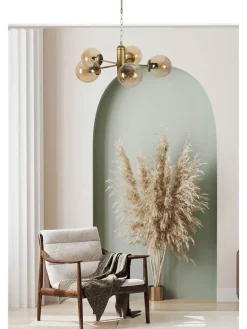 Deckenleuchte "Bankok" in Gold - (B)45 x (H)70 cm