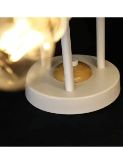 Deckenleuchte 6-flammige E27 in Weiß Retro Flurlampe