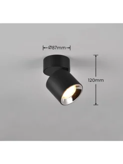 Deckenleuchte GUAYANA in schwarz matt