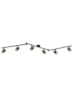 Deckenleuchte in Schwarz - (L)180 x (B)8 x (H)18,5 cm