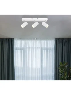 Deckenleuchte in Weiß - (L)41 x (B)6 x (H)12 cm