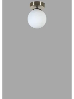 Deckenleuchte in Weiß/ Silber - (B)15 x (H)20 cm