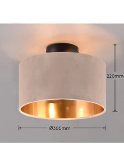 Deckenleuchte JULIETA in beige