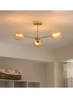 Deckenleuchte KJUL 3-flammig in Gold