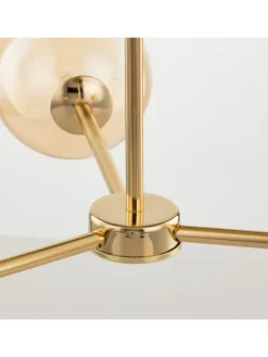 Deckenleuchte KJUL 3-flammig in Gold