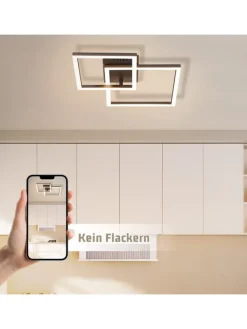 Deckenleuchte LED in schwarz 24W Moderne 3000K Warmweiß Drehbar