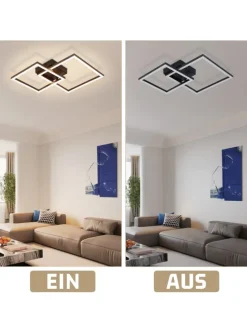 Deckenleuchte LED in schwarz 24W Moderne 3000K Warmweiß Drehbar