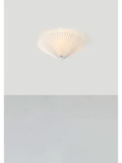 Deckenleuchte "Plisado" in Weiß - (H)17 x Ø 43 cm