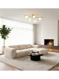 Deckenleuchte REI in Gold