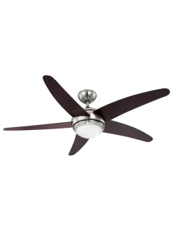 Deckenventilator in Schwarz - (H)37,2 x Ø 13,2 cm