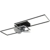 Deckenventilator "Tatiana" in Schwarz - (B)90 x (H)15 x (T)30 cm