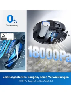 DEEBOT X8 OMNI BLACK EU Saugroboter in Schwarz