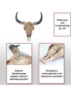 Deko Skull Stier