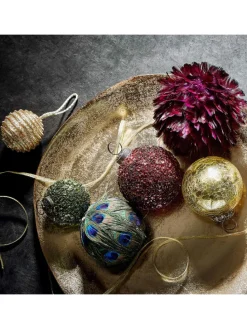 Deko Teller BANQUET 6er-Set in Bronze