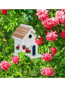Deko Vogelhaus in Bunt - (B)18 x (H)23,5 x (T)18 cm