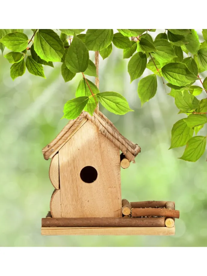 Deko Vogelhaus in Natur