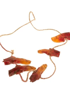 Dekoanhänger "Blooded Fingers" Creme/ Rot - (L)7 cm