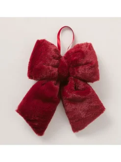 Dekoanhänger "Bowy" in Dunkelrot - (H)6,5 cm