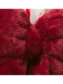 Dekoanhänger "Bowy" in Dunkelrot - (H)6,5 cm