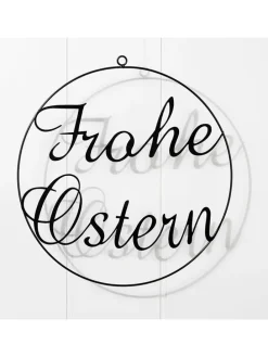 Dekoanhänger in Schwarz - Ø 30 cm