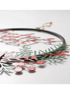 Dekoanhänger "Noelle" in Rot/ Grün - (H)30,5 cm