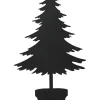 Dekoaufsteller "Baum im Topf" in Schwarz - (B)30 x (H)57 cm
