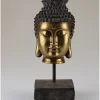 Dekoaufsteller "Buddha" in Gold/ Schwarz - (B)11 x (H)27 cm