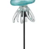 Dekoaufsteller ''Qualle'' in Türkis - (H)25 x Ø 10 cm