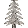 Dekofigur "Baum" in Silber - (B)15,5 x (H)30,5 x (T)5 cm