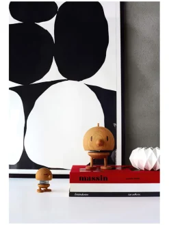 Dekofigur "Bumble L" in Eiche - (H)14 x Ø 9,5 cm