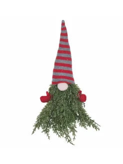 Dekofigur ''Christmas Gnome'' in Grün/ Rot - (L)38 cm