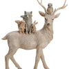 Dekofigur ''Deer'' in Beige - (B)28 x (H)35 x (T)10 cm