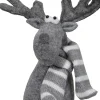 Dekofigur "Elch" in Grau - (B)17 x (H)21 x (T)11 cm