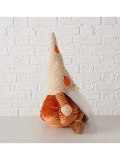 Dekofigur "Elvin" in Beige/ Orange - (H)35 cm