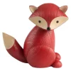 Dekofigur ''Foxess'' in Rot - (B)16,4 x (H)17,8 x (T)10,8 cm