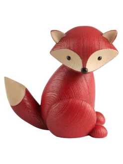 Dekofigur ''Foxess'' in Rot - (B)16,4 x (H)17,8 x (T)10,8 cm