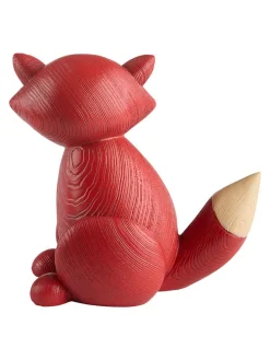 Dekofigur ''Foxess'' in Rot - (B)16,4 x (H)17,8 x (T)10,8 cm