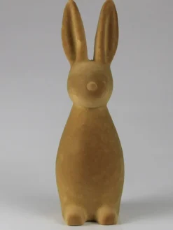 Dekofigur ''Hase'' in Hellbraun - (H)30,5 x Ø 10 cm